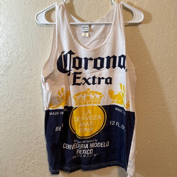 NWOT Corona Extra Men's Graphic Tank Top - Picture 1 of 3